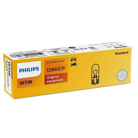 PHI12961 - LAMPADA PHILIPS - 2821 12v 5w - BASE- W2.1x9.5d